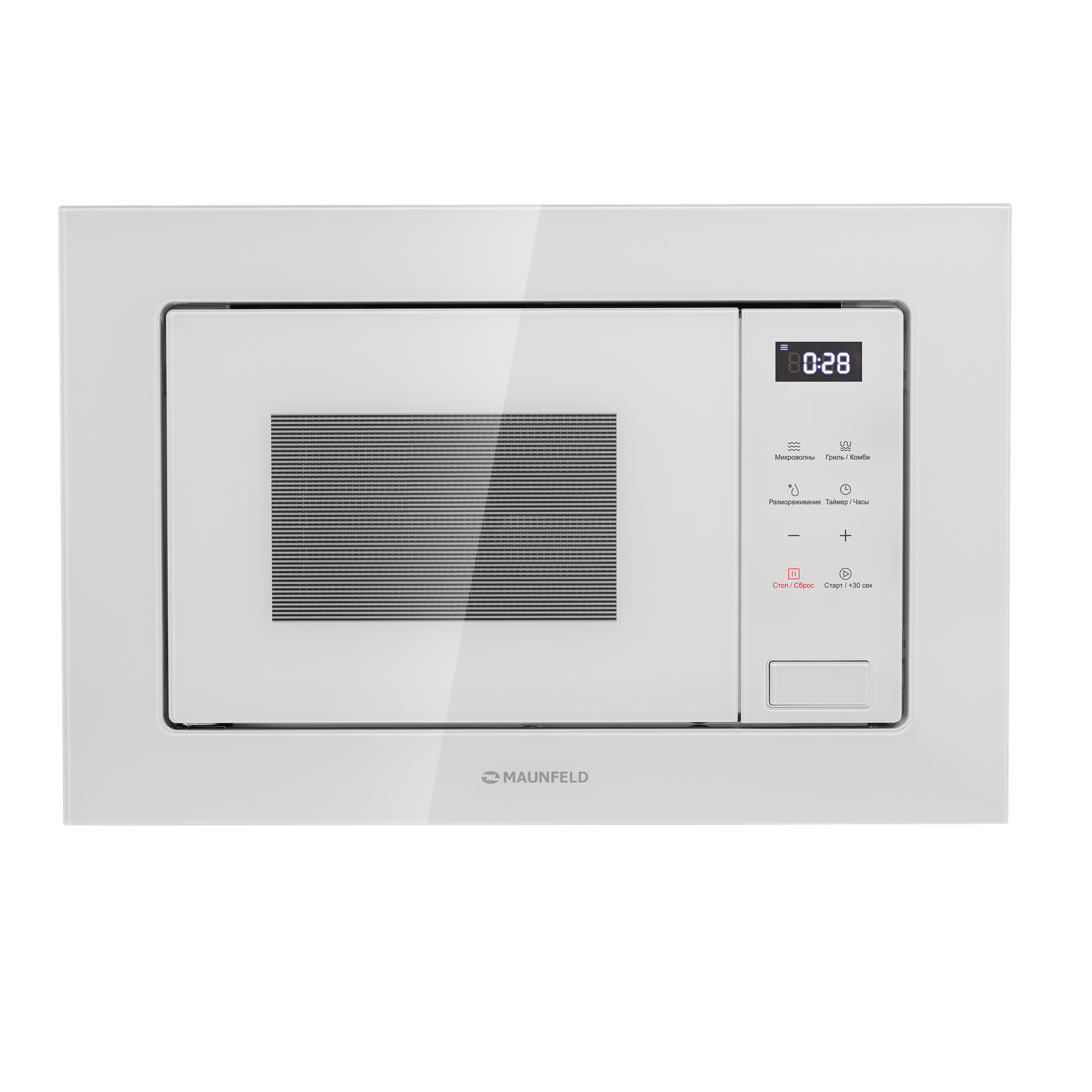 фото Микроволновая печь встраиваемая MAUNFELD MBMO820SGW10