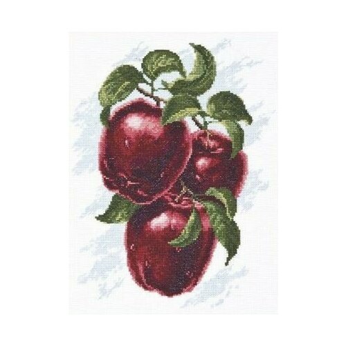 Спелые яблоки #04.005 Палитра Набор для вышивания 20 х 25 см Счетный крест