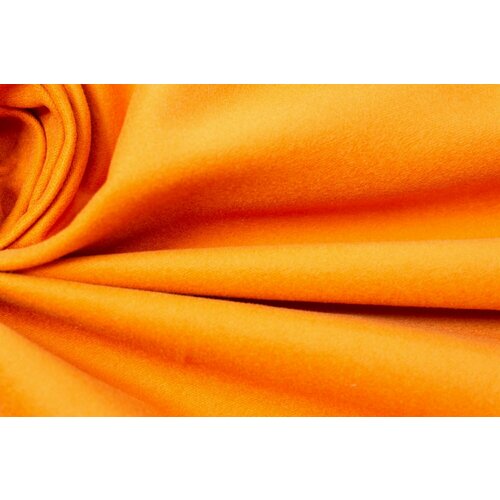 Ткань Костюмный хлопок фланель оранжевый. Ткань для шитья ткань хлопок костюмный фактурный желтый ткань для шитья