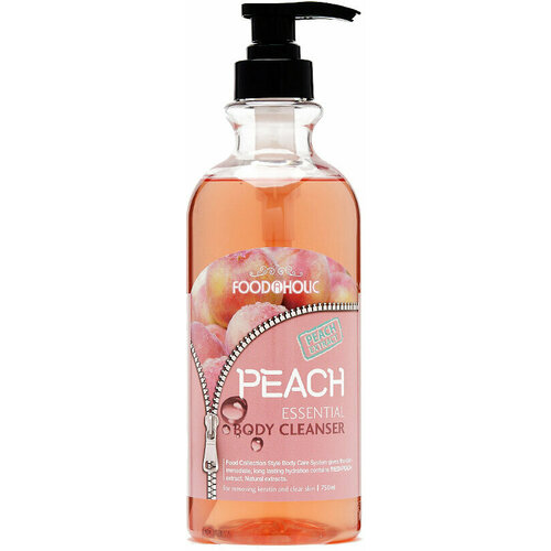 Гель для душа с экстрактом персика FoodaHolic Essential Body Cleanser Peach, 750 мл гель для душа foodaholic с экстрактом яблока 750 мл