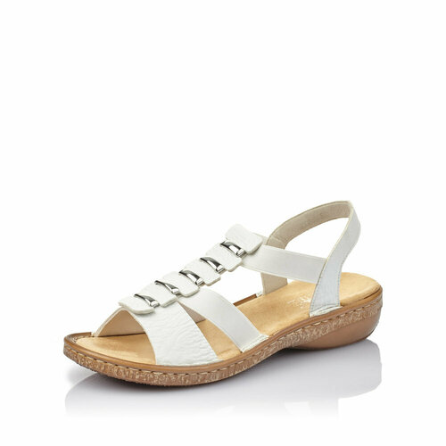 фото Босоножки rieker, размер 40, белый