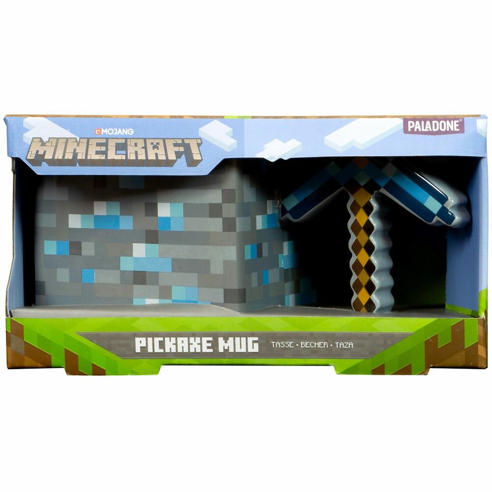 Кружка Minecraft Pickaxe Paladone - фото №13