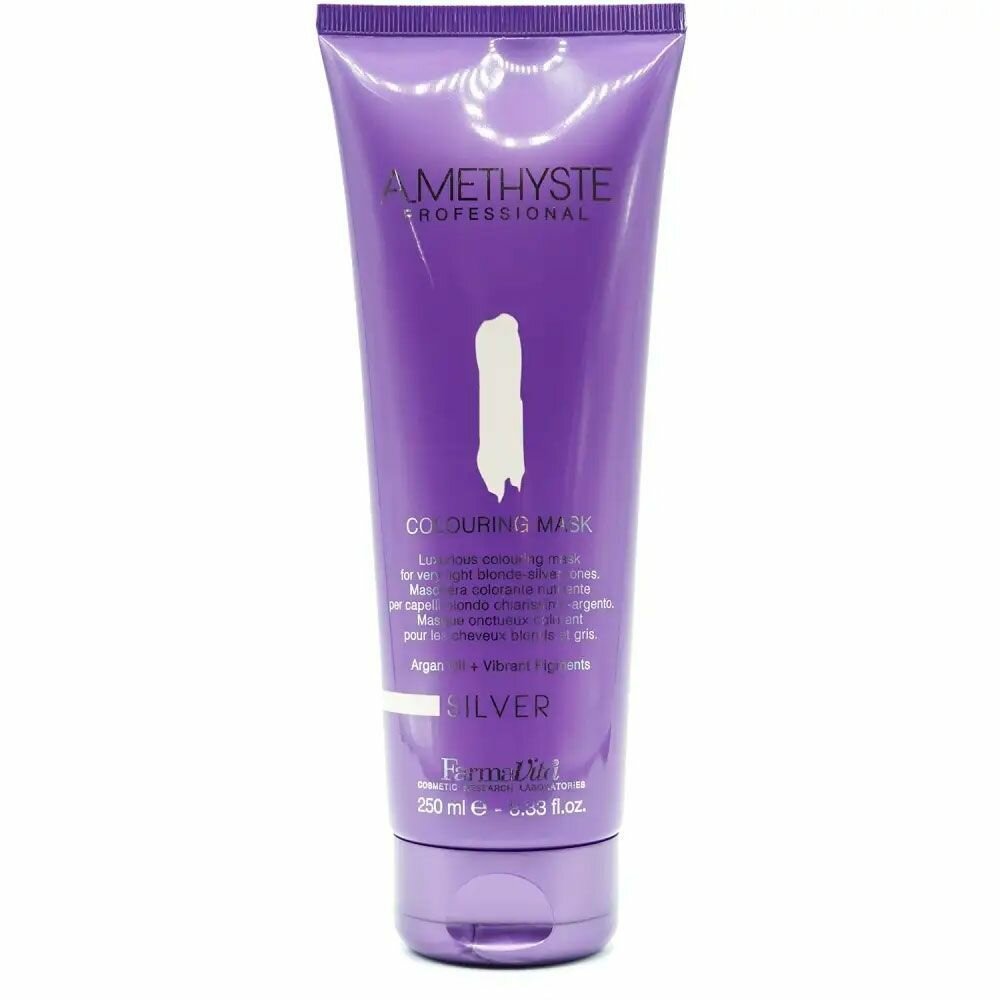 Оттеночная маска для волос Farmavita Amethyste Colouring Mask-Silver Серебро, 250 мл