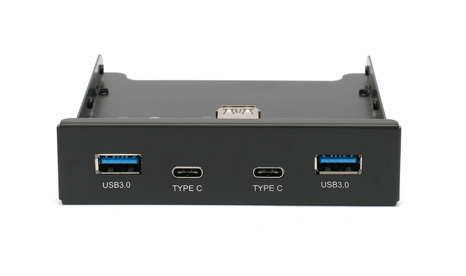 Фронтальная панель 3.5" Gembird FP3.5-USB3-2A2C, черный (FP3.5-USB3-2A2C)