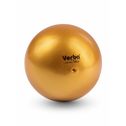 фото Мяч verba sport металик золото 15см.