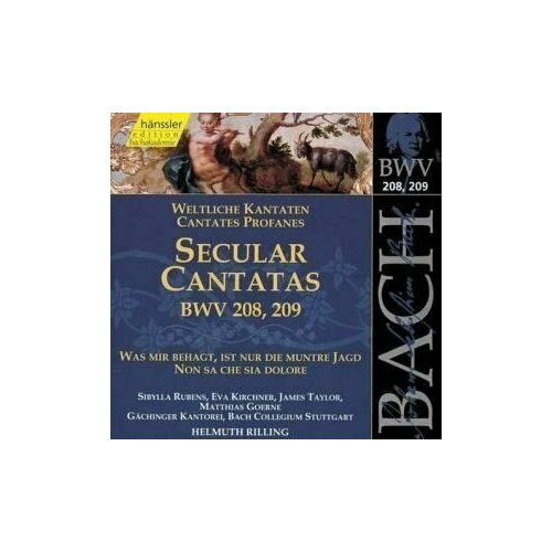 audio cd bach j s cantatas bwv 85 175 183 and 199 limoges baroque ensemble coin 1 cd AUDIO CD BACH, J.S: Secular Cantatas, BWV 208 and BWV 209
