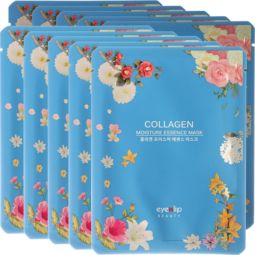 Тканевая маска с коллагеном Eyenlip Collagen Oil Moisture Essence Mask, 25 мл - 10 шт