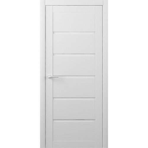 Межкомнатная дверь (комплект) Albero Вена Эко-Шпон / Кедр снежный / Глухое 60х200