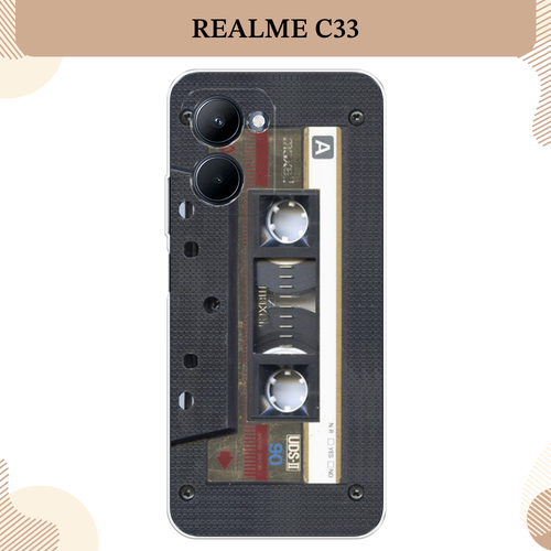 Силиконовый чехол Пленочная кассета на Realme C33 / Реалми С33 силиконовый чехол пленочная кассета на realme 12 реалми 12 плюс