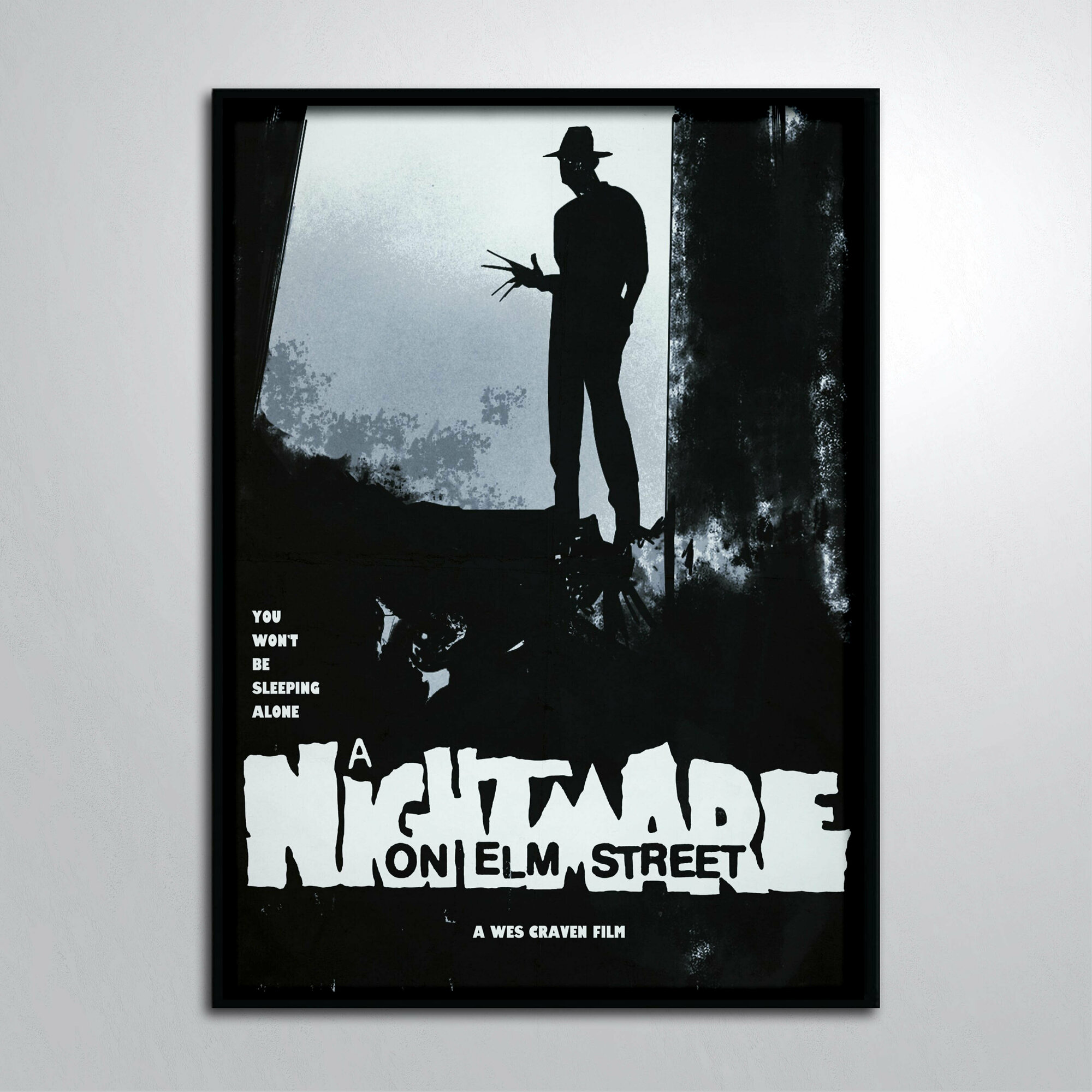 Постер в раме/Кошмар на улице Вязов Фрэдди Крюгер Тень A Nightmare on Elm Street