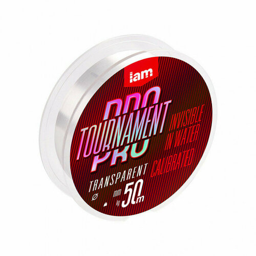 фото Леска iam tournament pro 50m прозрачный d0.181