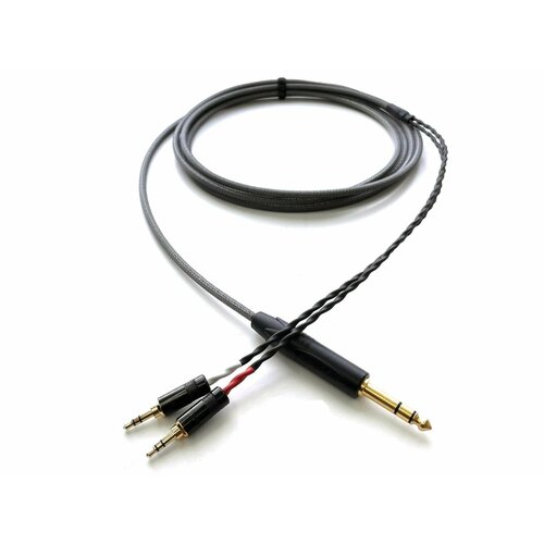 4pin xlr 4 4 2 5mm to dual3 5 headphone earphone cable for focal clear jvc sw01 sw02 denon ah d600 d7100 d7200 d5200 t1 t5p arya Кабель высококачественный авторский 2,5м для HiFiMan Kennerton Denon JVC Jack 6.35mm