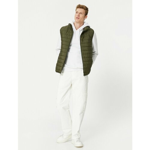 фото Жилет koton, размер l, зеленый