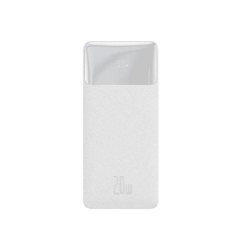 Внешний аккумулятор Baseus Bipow Digital Display Fast Charge Power Bank 20000mAh 20W White PPBD050302 494100₽