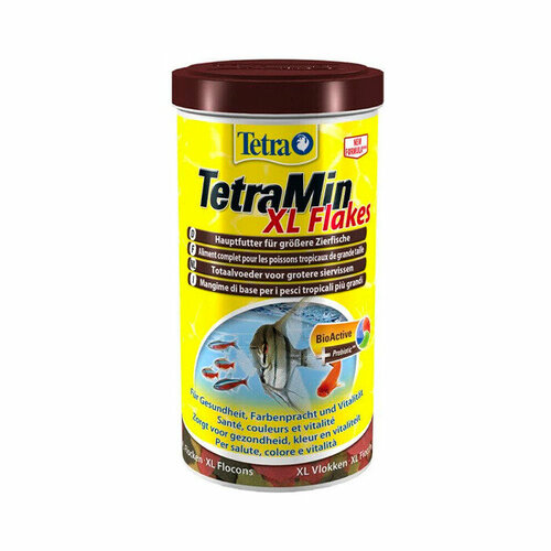 Корм для рыб, Tetra Min XL Flakes, 1000 мл,(10шт)