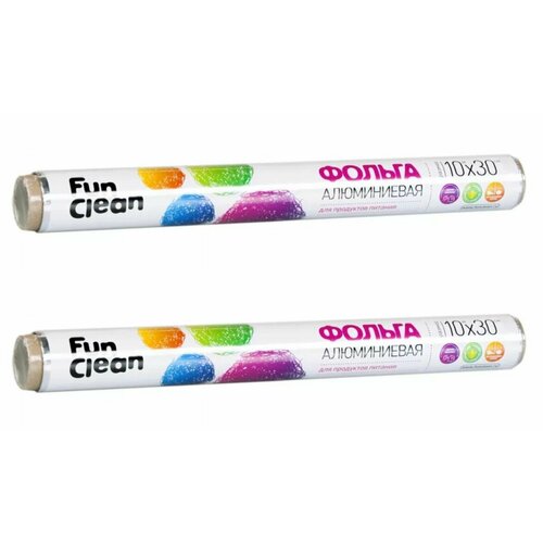 Fun Clean Фольга пищевая алюминиевая 10м х 30см - 2 штуки