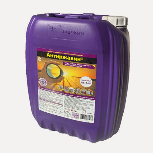 Изображение товара Средство для удаления ржавчины и накипи новохим Антиржавин - 20л.(концентрат)