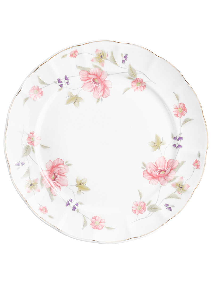 Набор тарелок 2 предмета 26x26x2,2 см Elan Gallery Диана, фарфор — фото 1