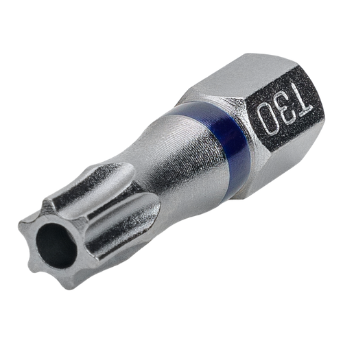 Бита с профилем TORX Hole торкс - шестилучевая звезда c отверстием TX30 длина 25 мм хвостовик С63 мм торсионная MTE 468₽