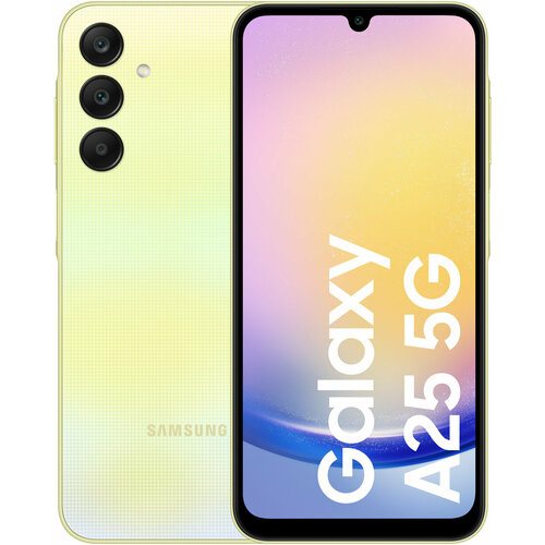 Смартфон Samsung Galaxy A25 5G 8256 ГБ Dual nano SIM желтый 25599₽