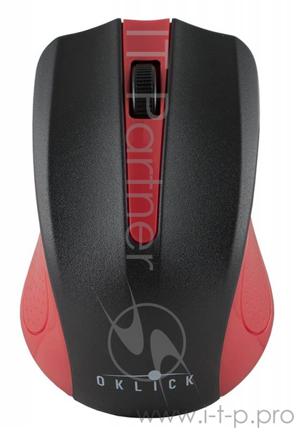 Мышь Oklick 485MW черный/красный оптическая (1200dpi) беспроводная USB (3but) MO-353 .