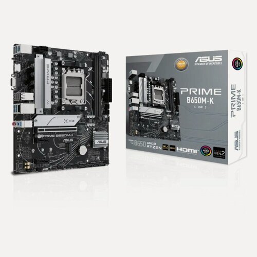 Изображение товара Материнская плата ASUS PRIME B650M-K Socket AM5, B650, 2*DDR5, HDMI/VGA