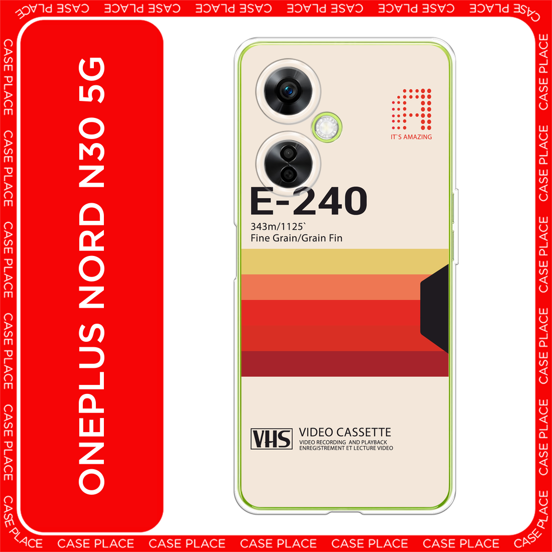 Чехол на OnePlus Nord N30 5G/CE3 LITE / Ван Плас Норд N30 5G/CE3 LITE с принтом VHS обложка
