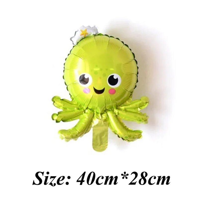 Воздушный шар с морскими животными RIRAO для детей, ballon, Зеленый