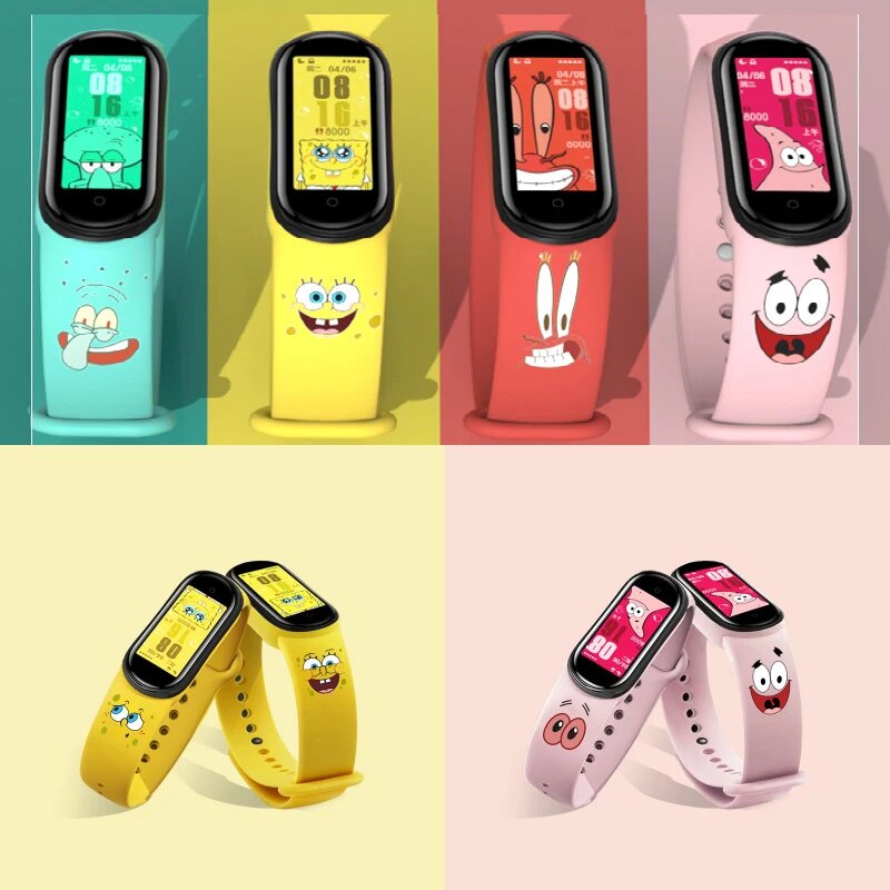 Картинки Ремешок SpongeBob SquarePants для Xiaomi Mi Band