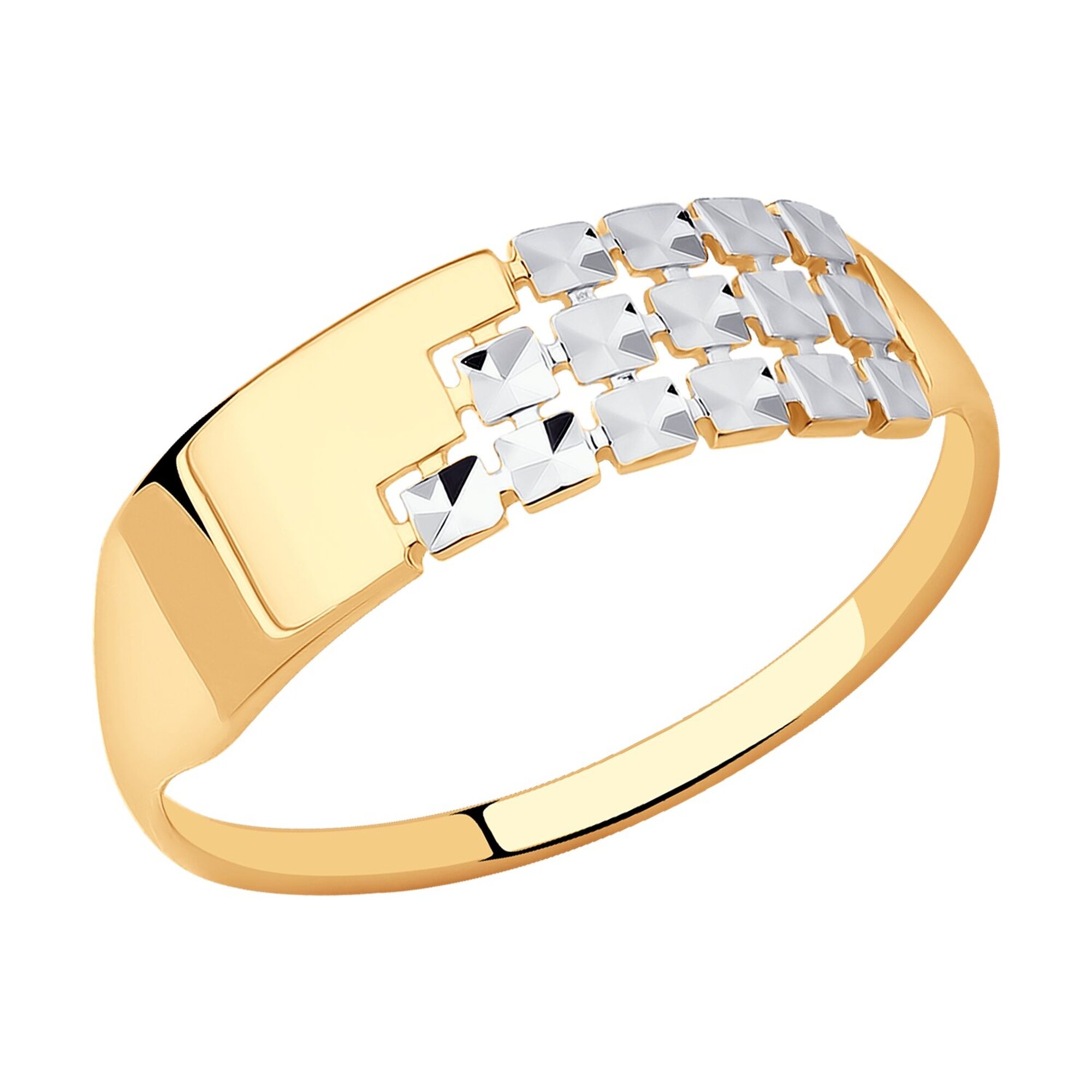 Кольцо Diamant online, красное золото, 585 проба