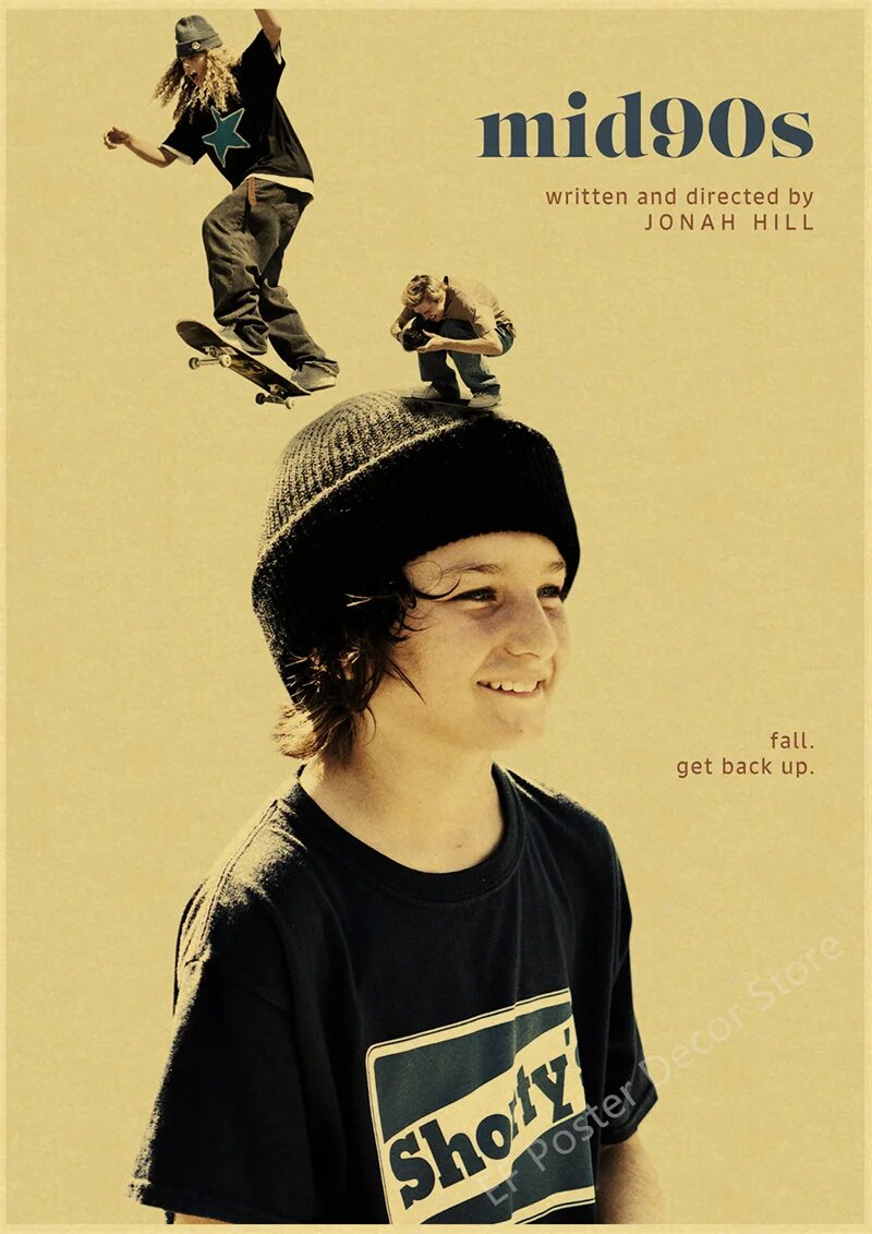 Постеры с фильмами «Лунный свет/Mid90s/Akira» на крафтовой бумаге