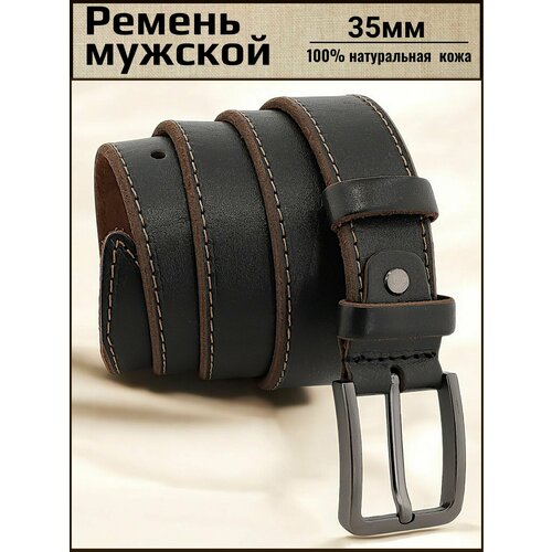 фото Ремень aksybelt для мужчин, размер 115, коричневый