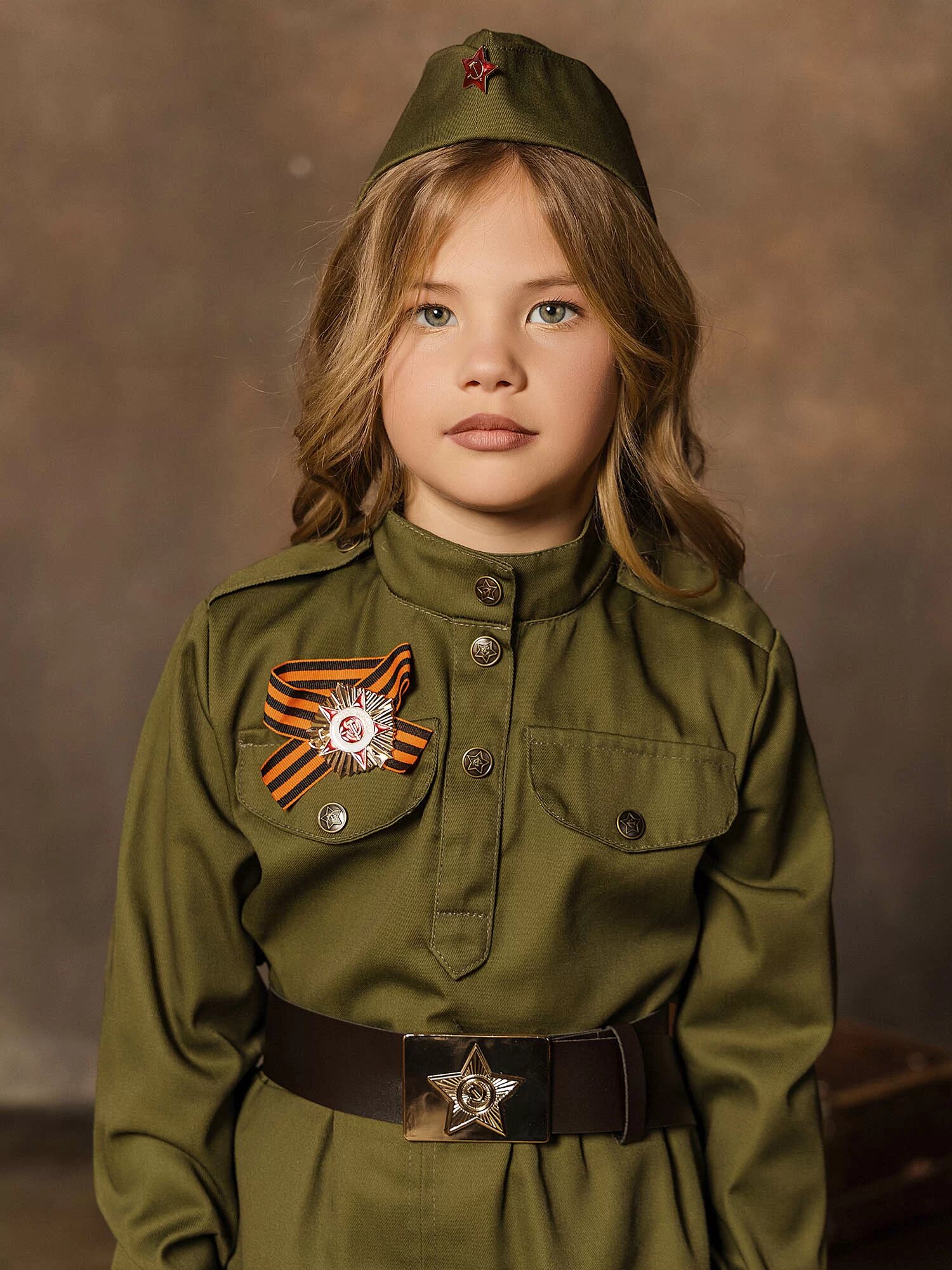 Военная форма солдатки для девочки костюм на праздник детская — купить ...