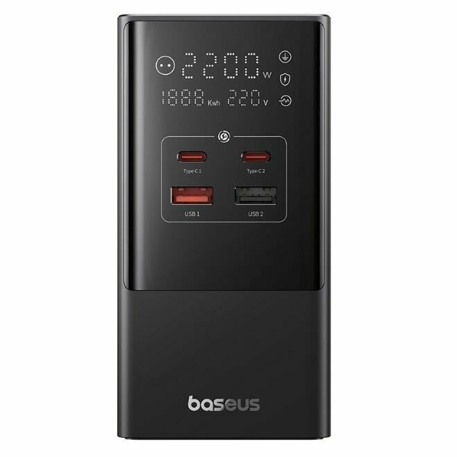 Сетевое зарядное устройство Baseus PowerCombo 7 в 1 Tower PowerStrip 3AC+2U+2С 35W CCGAN35-S3ACE — фото 1