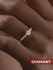 Кольцо Diamant, красное золото, 585 проба, фианит