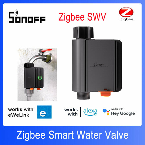 SONOFF SWV Zigbee 3.0 Умный водяной клапан IP55 Автоматическая ирригационная система Настройка времени Умная жизнь eWeLink Alexa Google