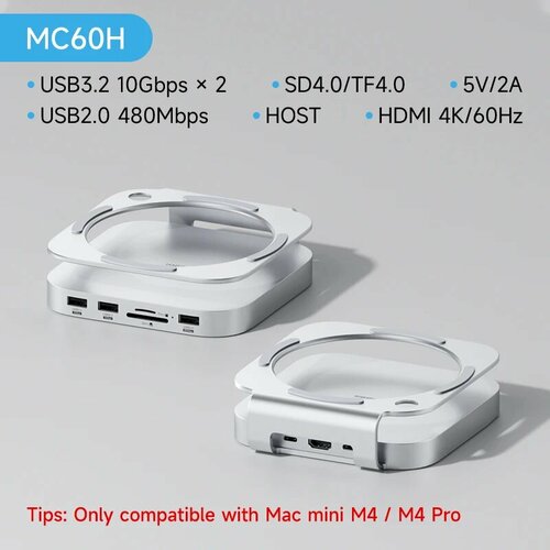 Hagibis концентратор USB C с SSD для Mac Mini M4M4 Pro MC60H 12000₽