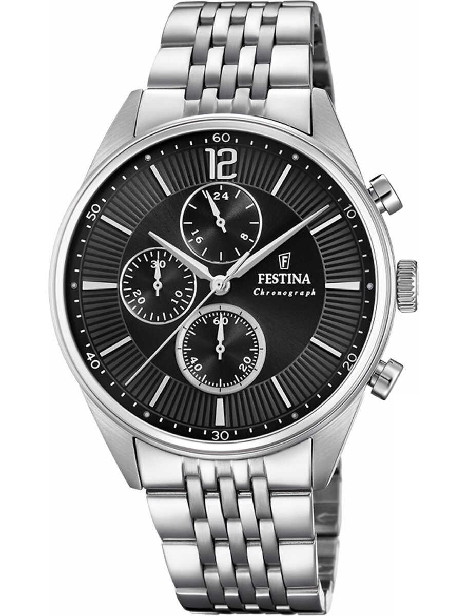 Наручные часы FESTINA Timeless Chrono, стальной