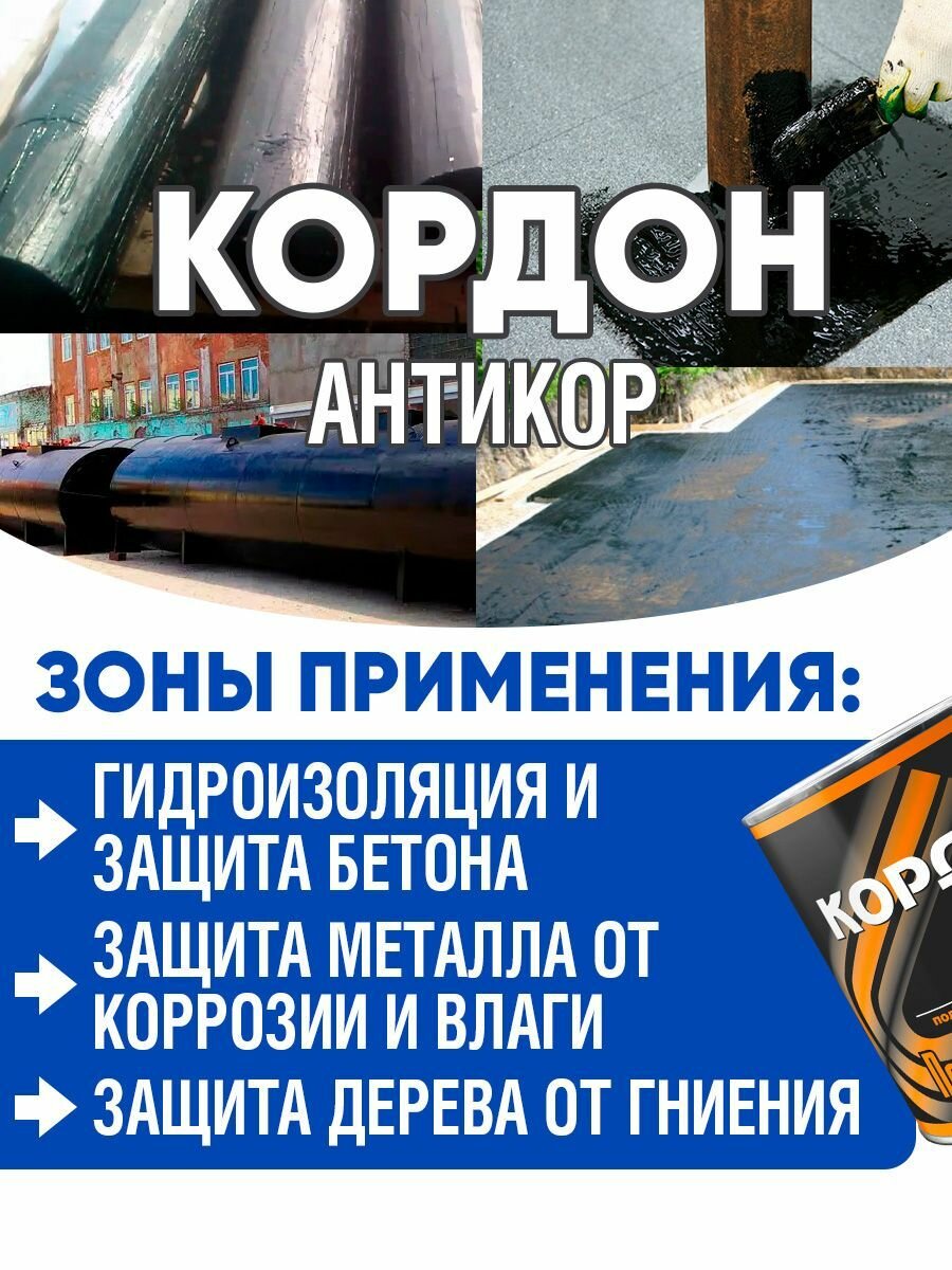 Антикоррозионное полимерно-битумное покрытие Кордон — фото 1