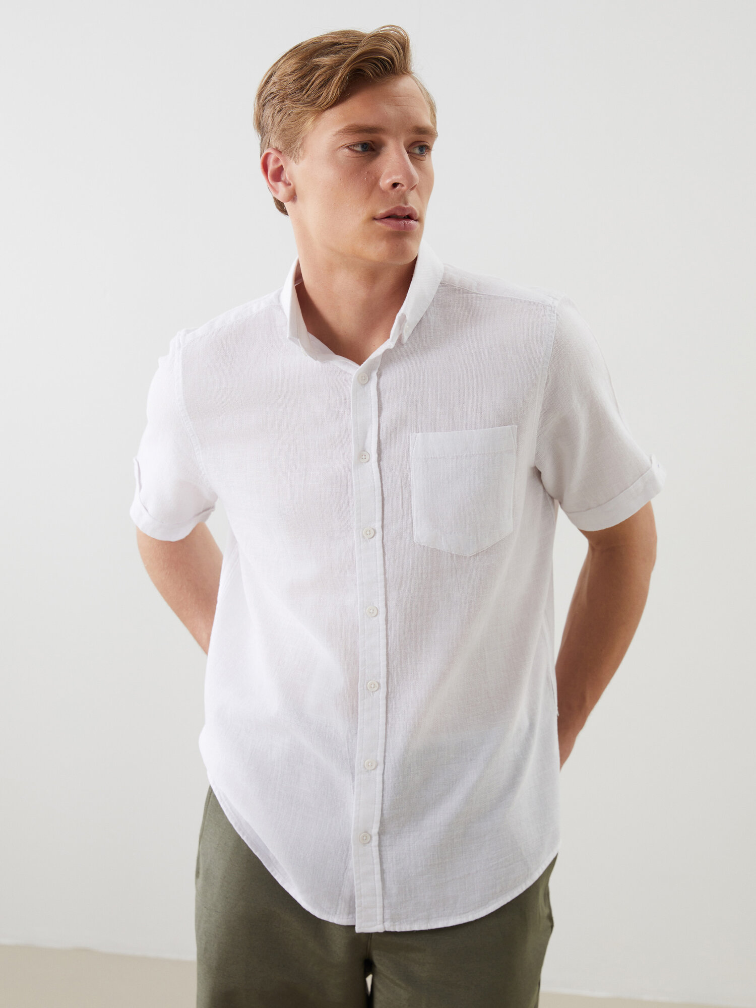 Рубашка LC Waikiki, размер L, white
