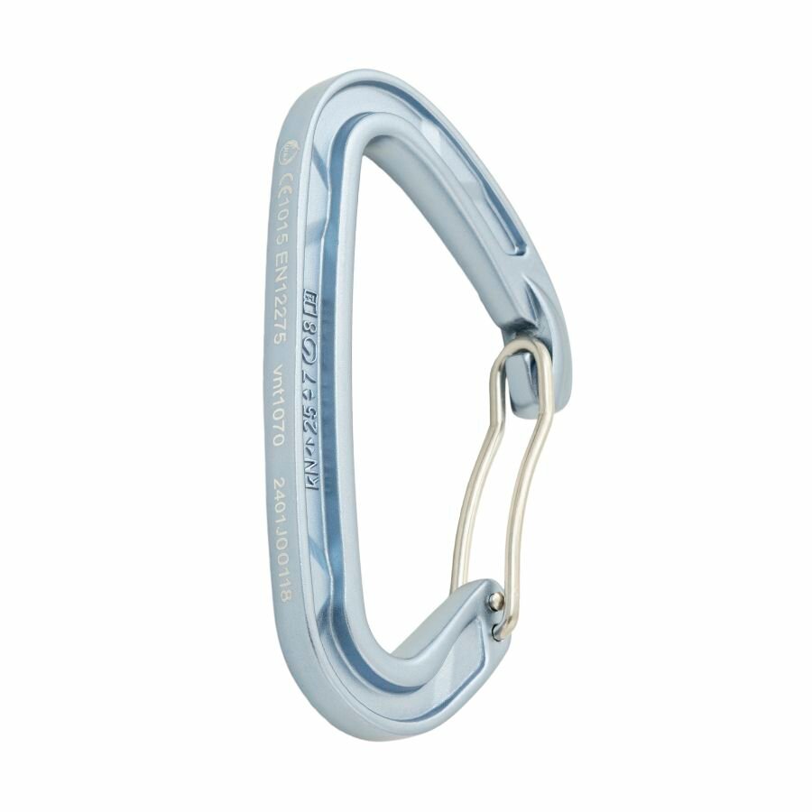 Карабин "Oxygen" Скалолазный со скобой голубой vnt 1070 — фото 1