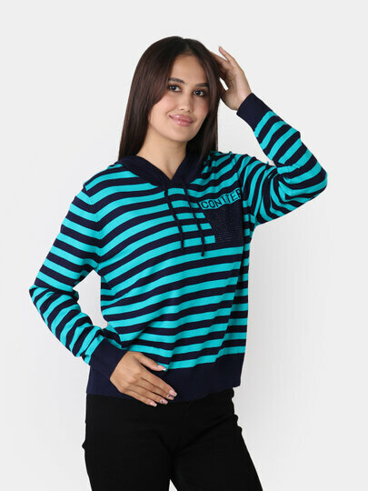 Свитер размер One Size, , бирюзовый — фото 1