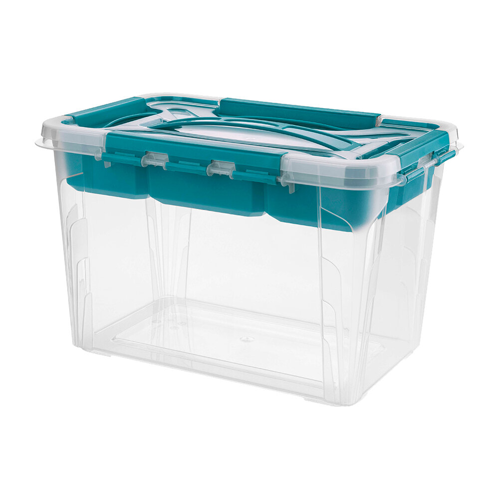 Контейнер для хранения Econova Grand Box (433224202) 290х190х180 мм 665 л с замком и органайзером