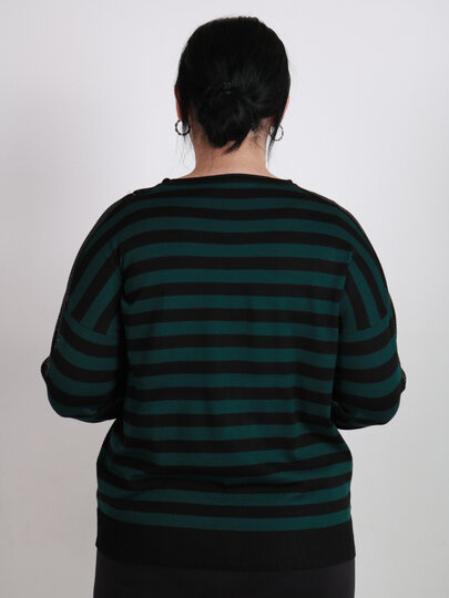 Свитер , размер OneSize, темно-зеленый — фото 1