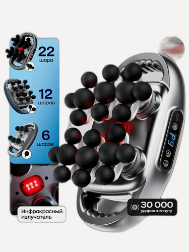 Изображение товара Перкуссионный массажер для тела 3в1