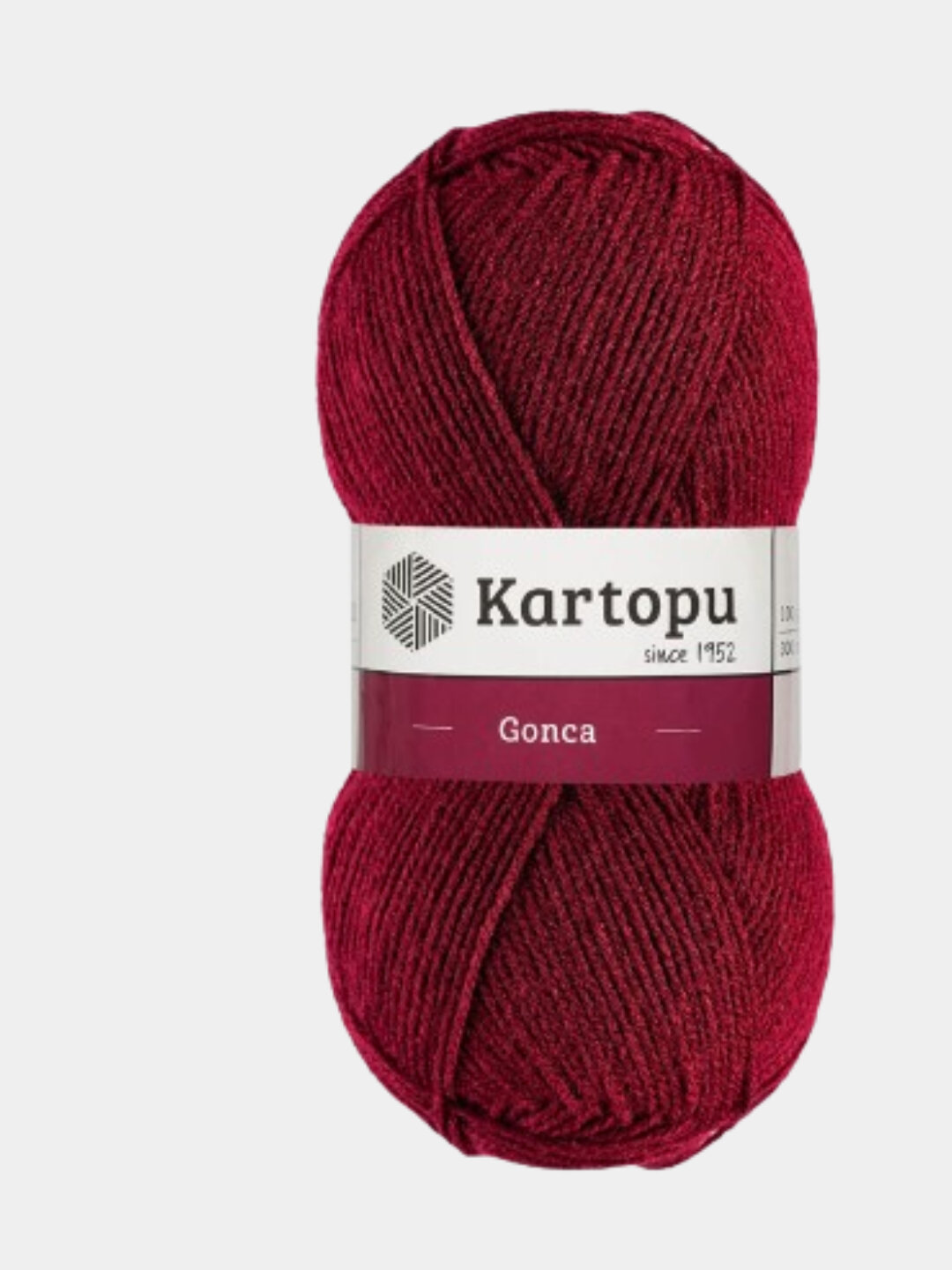 Пряжа Kartopu Gonca, для вязания, акрил, цвет бордовый, 100 гр