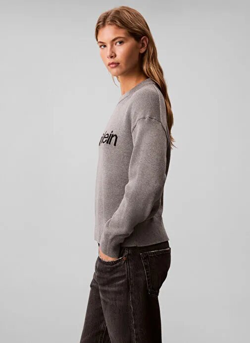 Свитер Calvin Klein Jeans, размер XL, , серый — фото 1