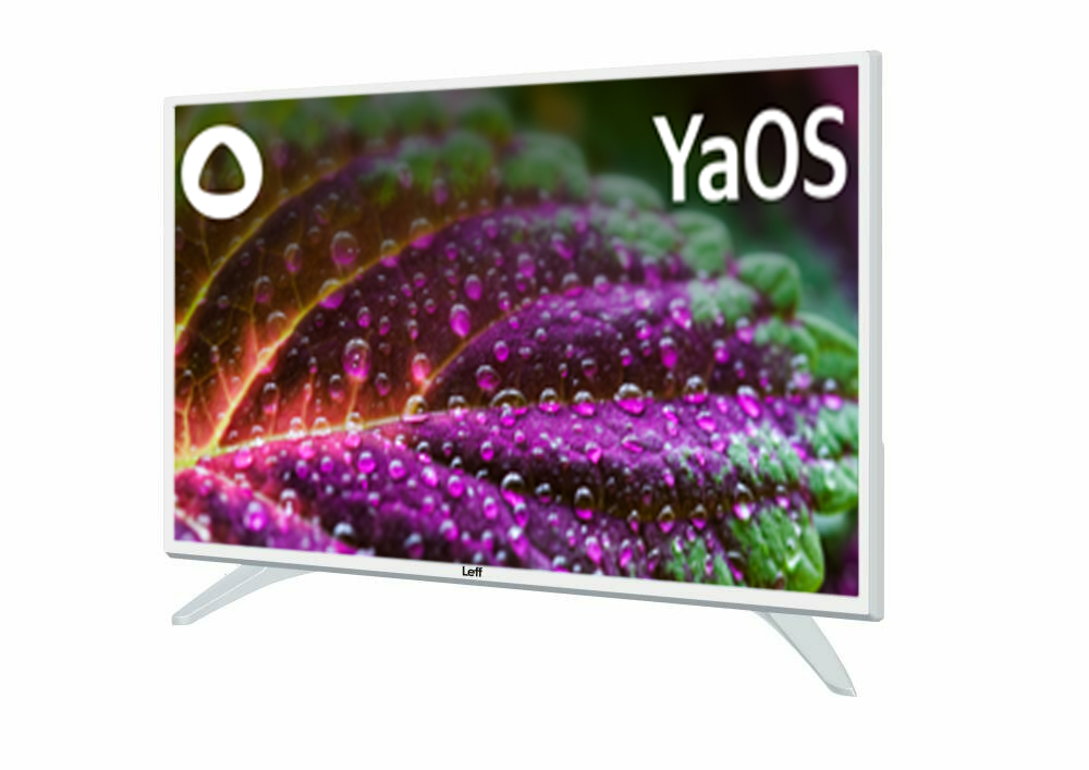 Телевизор LEFF LCD 43" YaOS 4K 43U541T белый