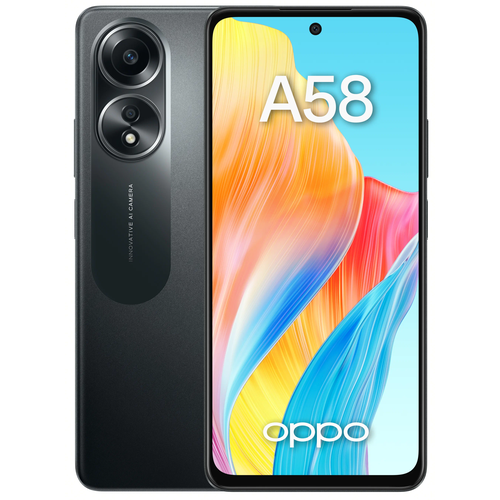 Смартфон OPPO A58 8/128 ГБ, Dual nano SIM, черный смартфон oppo reno4 8 128 гб черный