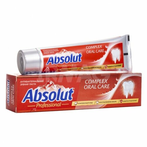 Зубная паста ABSOLUT Professional complex oral care, 110 г паста тринолоновая мазь для лечения стоматита и воспаления полости рта trinolone oral paste 5 гр